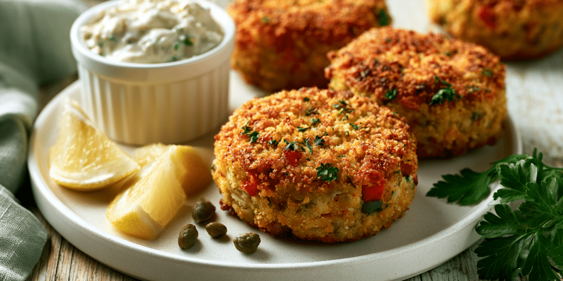 Vegan Crab Cakes With Tartar Sauce (Jackfruit)