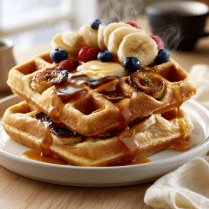 Banana Waffles – Fluffy, Caramelized &Amp; Easy