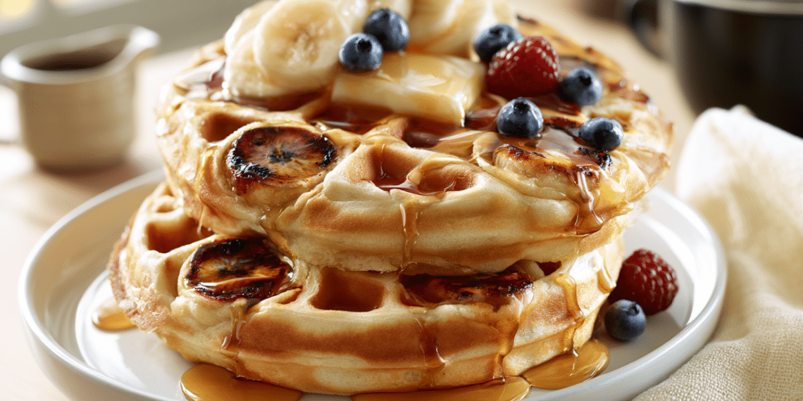 Banana Waffles – Fluffy, Caramelized &Amp; Easy