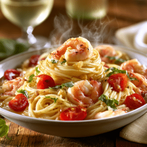 Easy Shrimp Scampi Pasta With White Wine &Amp; Garlic - Thefoodiebunch Easy Shrimp Scampi Pasta With White Wine &Amp; Garlic