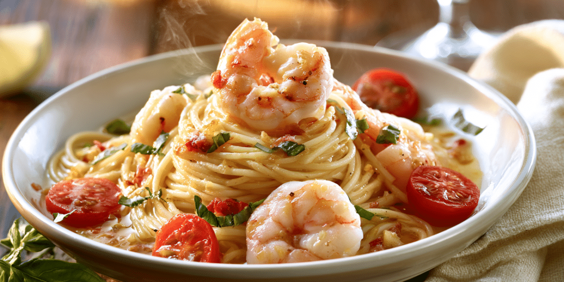 Easy Shrimp Scampi Pasta With White Wine &Amp; Garlic - Thefoodiebunch Easy Shrimp Scampi Pasta With White Wine &Amp; Garlic