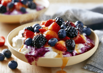 Greek Yogurt With Sweet Berries (Easy 20-Min Dessert)