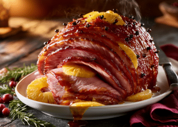 Glazed Christmas Ham And Pineapple (Easy Holiday Recipe)