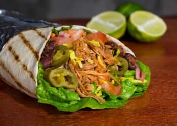 Delicious Pulled-Pork Tacos Wrapped Like A Burrito