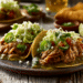 Slow Cooker Pulled Pork Tacos With Green Chile Gravy