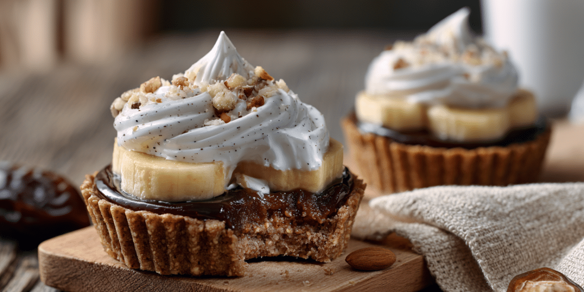 Mini Banoffee Pies (No-Bake, Dairy-Free)