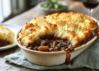 Leftover Bolognese Pie With Root Veg Mash Topping