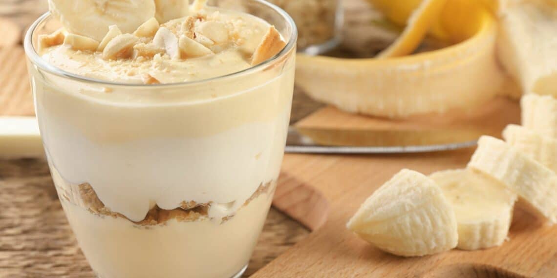 Banana Cream Pudding In A Glass