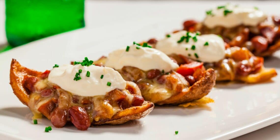 Potato Skins With Sour Cream