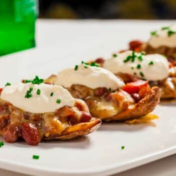 Potato Skins With Sour Cream