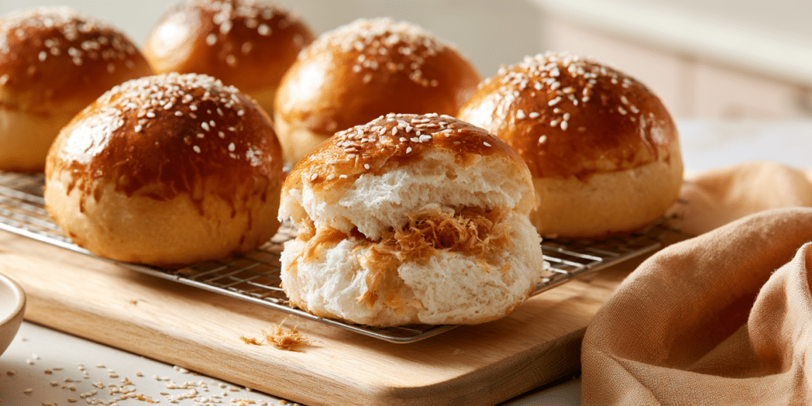 Pork Floss Buns – Soft Tangzhong Bakery Recipe