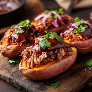 Southern Style Pulled Pork Meets Sweet Potato Comfort - Thefoodiebunch