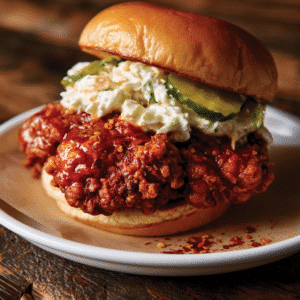 Nashville Hot Chicken Sandwich (Buttermilk-Brined)