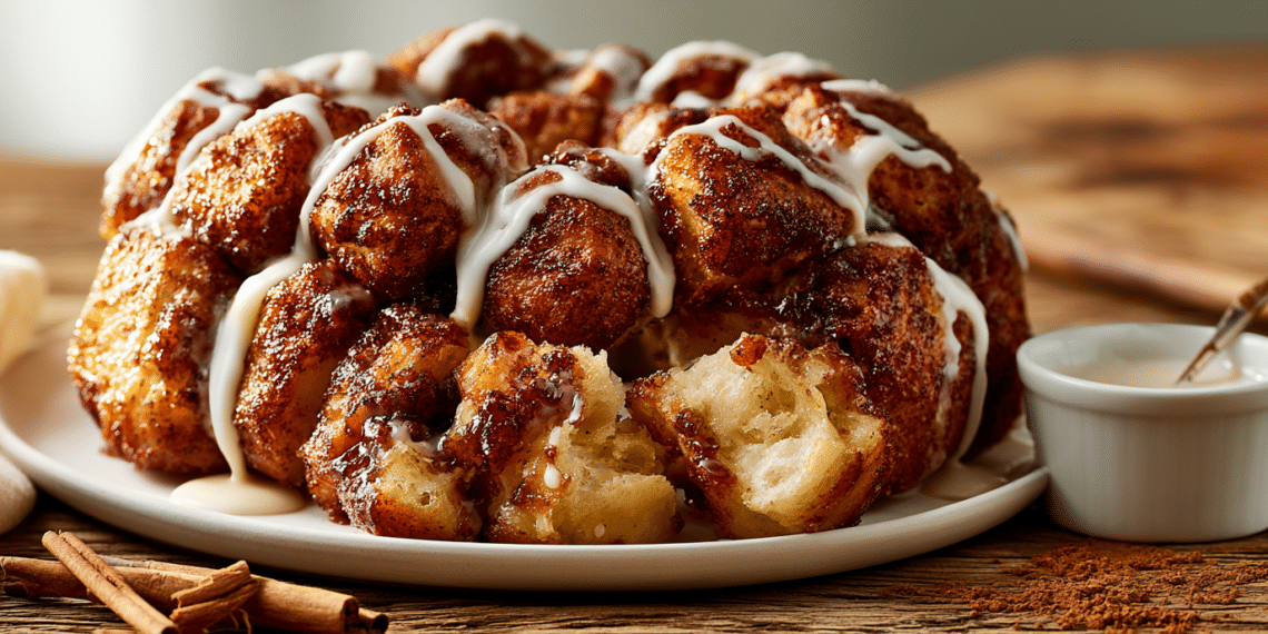 Sweet And Sticky Monkey Bread With Cinnamon Sugar - Thefoodiebunch Homemade Monkey Bread With Cinnamon Sugar Glaze