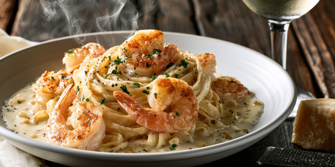Garlic Butter Shrimp Alfredo