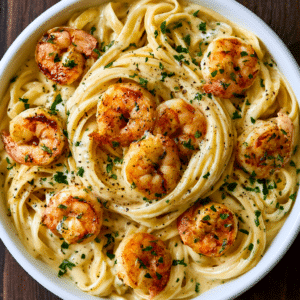 Garlic Butter Shrimp Alfredo