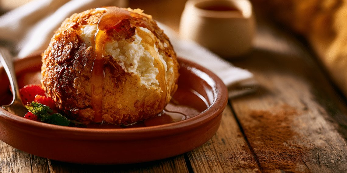 Crispy Cold Delight: The Ultimate Fried Ice Cream Experience - Thefoodiebunch Fried Ice Cream With Cinnamon Cornflake Crust