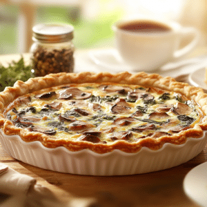 Spinach And Mushroom Quiche