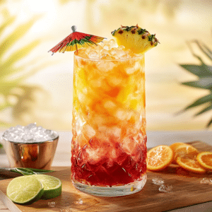 Tropical Paradise In A Glass: Tiki Punch Cocktail - Thefoodiebunch Tiki Punch