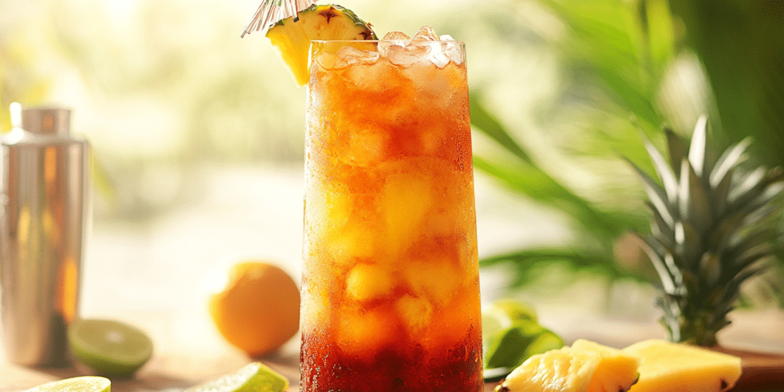 Tropical Paradise In A Glass: Tiki Punch Cocktail - Thefoodiebunch Tiki Punch