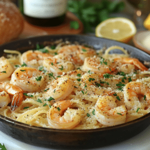 Garlic Parmesan Shrimp Scampi