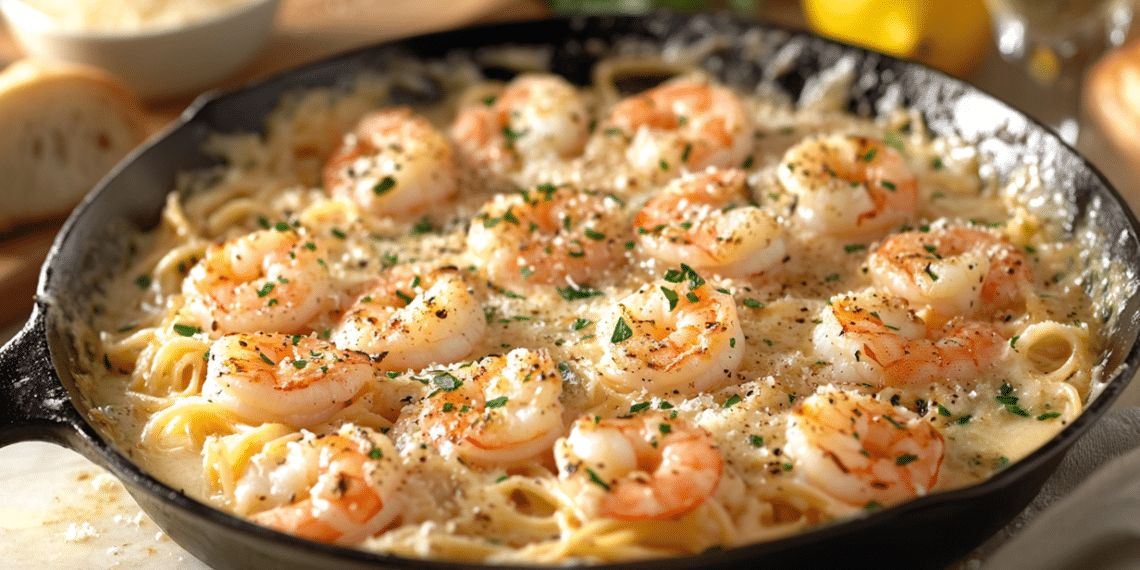 Garlic Parmesan Shrimp Scampi