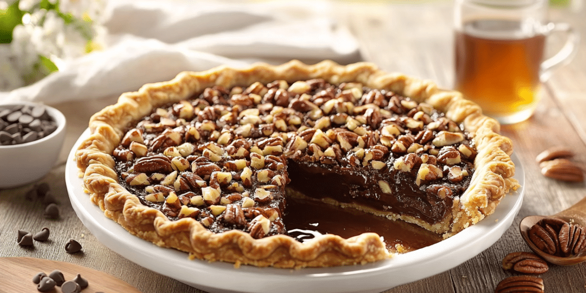 Chocolate Bourbon Pecan Pie