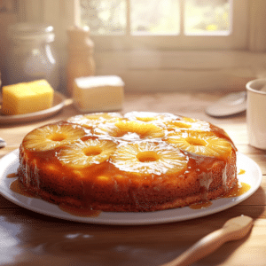 Upside-Down Pineapple Cake