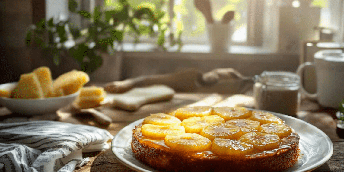 Upside-Down Pineapple Cake