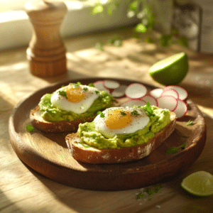 California Avocado Toast With Poached Eggs