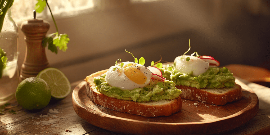 California Avocado Toast With Poached Eggs