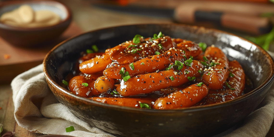 Bourbon Glazed Carrots