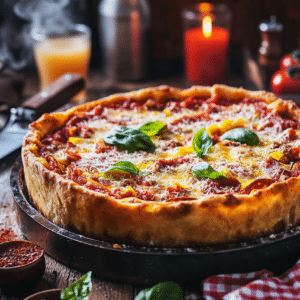 Chicago-Style Deep Dish Pizza