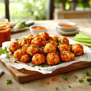 Crispy Spicy Buffalo Cauliflower Bites Veggie Twist - Thefoodiebunch Spicy Buffalo Cauliflower Bites
