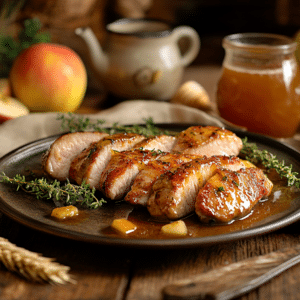 Apple Cider Glazed Pork Tenderloin