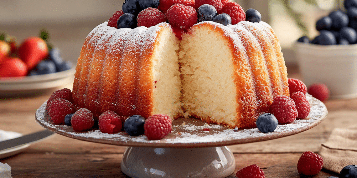 Classic Angel Food Cake With Fresh Berries