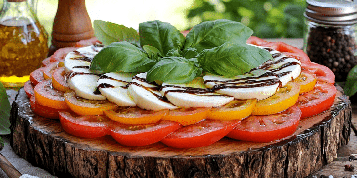 Classic Caprese Salad With Balsamic Glaze