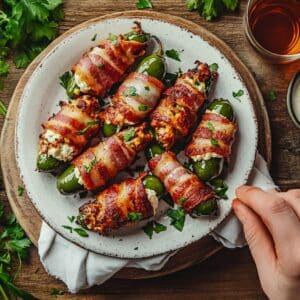 Bacon-Wrapped Jalapeño Poppers