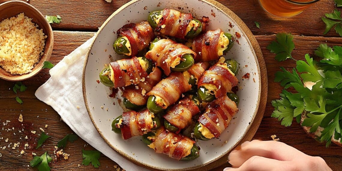 Bacon-Wrapped Jalapeño Poppers