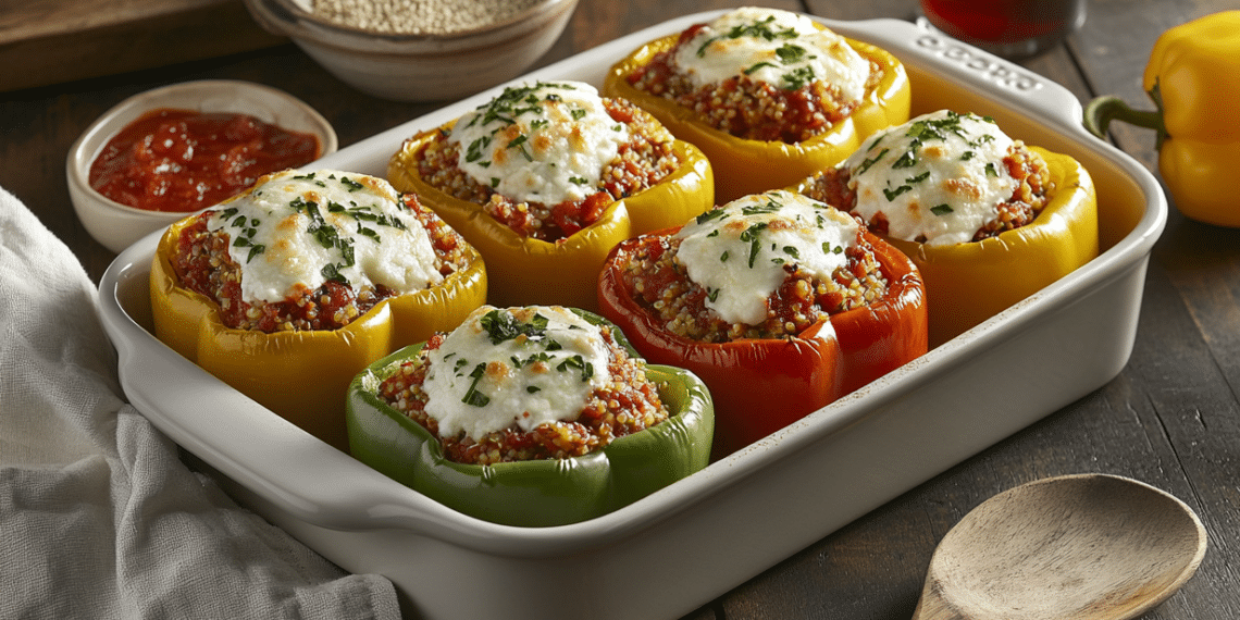 Healthy Mediterranean Ground Turkey Stuffed Bell Peppers - Thefoodiebunch Stuffed Bell Peppers With Ground Turkey