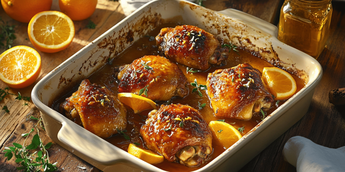 Orange Honey Glazed Chicken