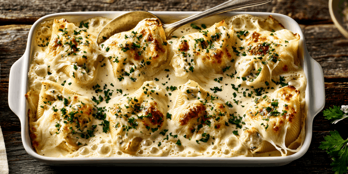 Creamy Chicken Alfredo Stuffed Shells: A Decadent Pasta Delight - Thefoodiebunch Chicken Alfredo Stuffed Shells (Creamy &Amp; Easy)