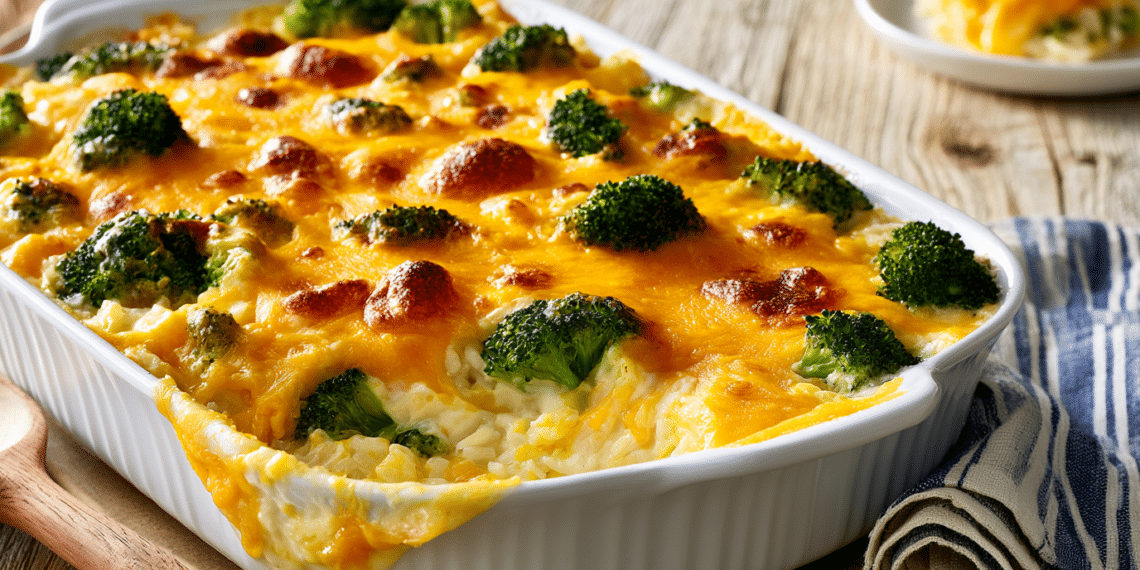 Comforting Cheesy Broccoli And Rice Casserole For Family Dinner - Thefoodiebunch Cheesy Broccoli And Rice Casserole (One Dish)
