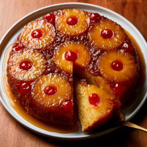 Classic Pineapple Upside-Down Cake (Sticky Caramel Top)