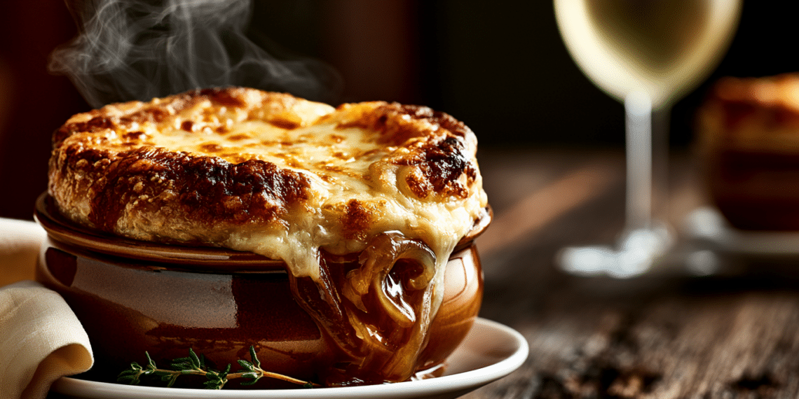 Caramelized Onion Delight A Classic French Soup Tradition - Thefoodiebunch Classic French Onion Soup With Gruyère Croutons