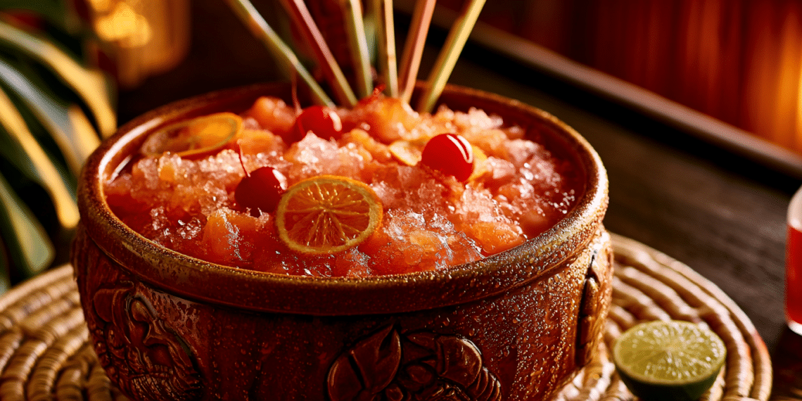 Tropical Tiki Temptation: Sharing The Scorpion Bowl Tradition - Thefoodiebunch Scorpion Bowl Recipe Classic Tiki Punch For A Crowd