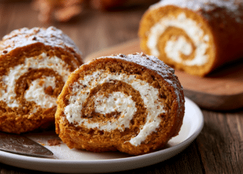 Pumpkin Roll With Cream Cheese Filling