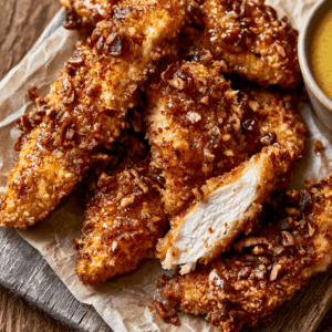 Southern Charm Meets Crunch: Pecan-Crusted Chicken Tenders Delight - Thefoodiebunch Pecan-Crusted Chicken Tenders (Crispy Baked)