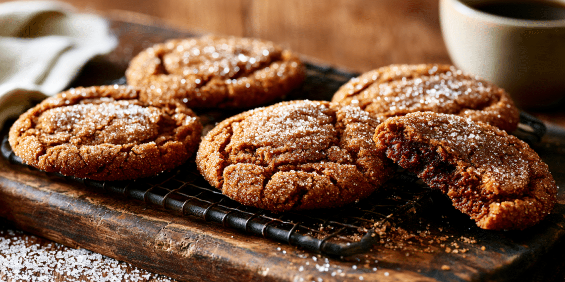 Chewy Molasses Cookies (Crackled Sugar Tops)