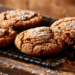 Nostalgic Molasses Cookies Bursting With Colonial Charm - Thefoodiebunch Chewy Molasses Cookies (Crackled Sugar Tops)